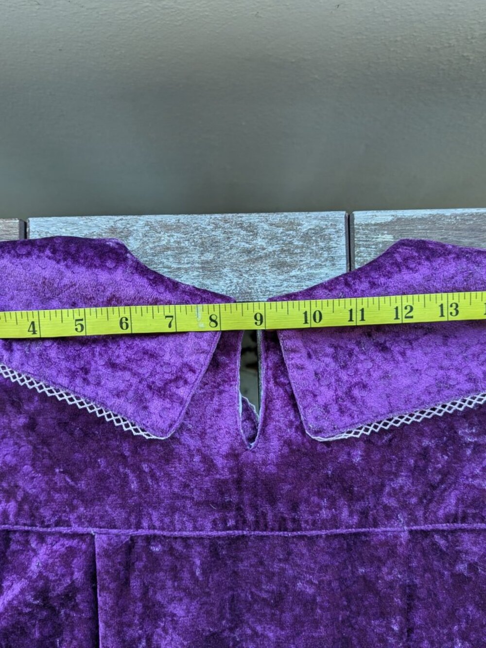 💜Vintage Purple Velvet Painters Smock Costume - Picture 8 of 12